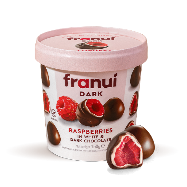 Franui Amargo: Chocolate blanco + chocolate amargo